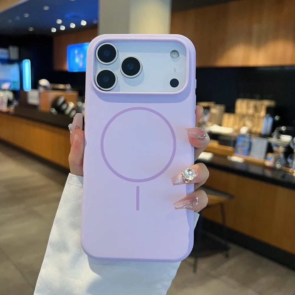 Matte Liquid Silicone Hülle für iPhone 17 Magsafe