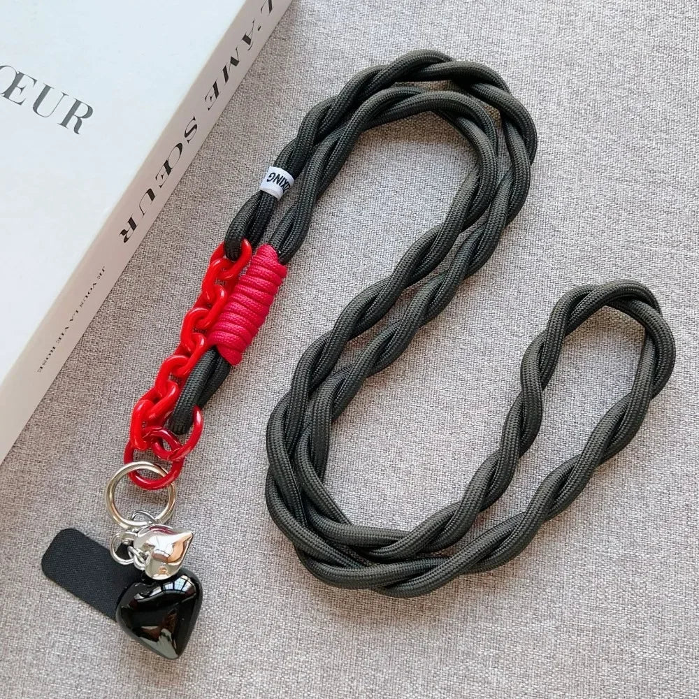 Universelles Handy-Lanyard mit Herz Anhänger Damen