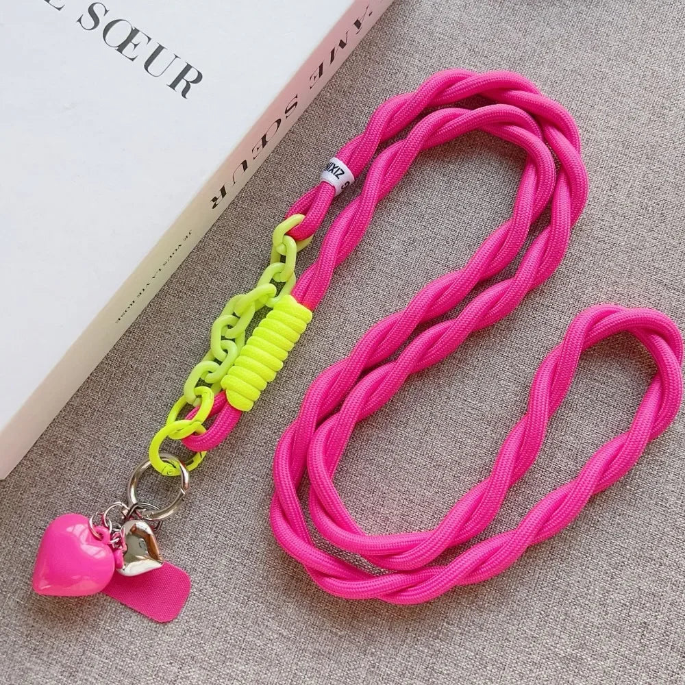 Universelles Handy-Lanyard mit Herz Anhänger Damen