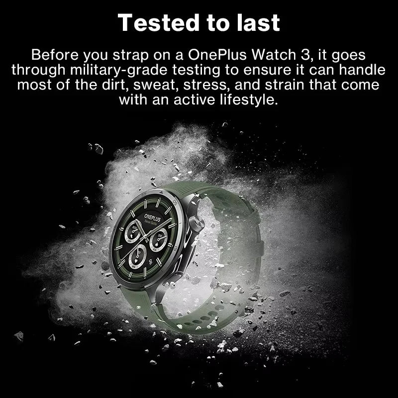 Smartwatch 3 mit GPS, AMOLED Display & Gesundheits & Fitnessfunktionen