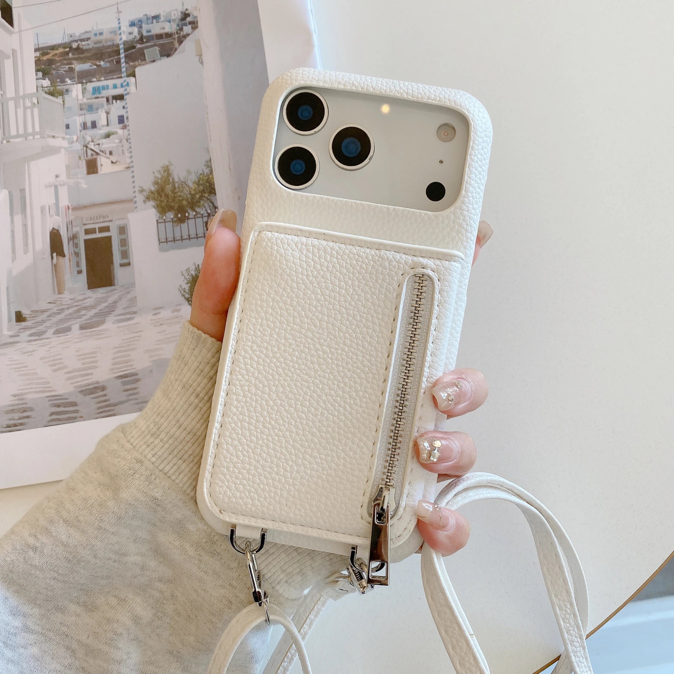 Umhängetasche für iPhone 17 mit Kartenhalter