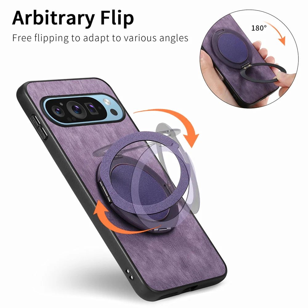 Magsafe Lederhülle mit Ständer Pixel