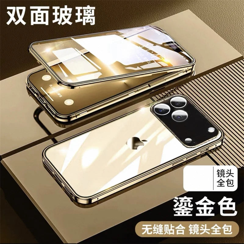 360° Magnet-Hülle aus Glas für iPhone 17 Pro Max