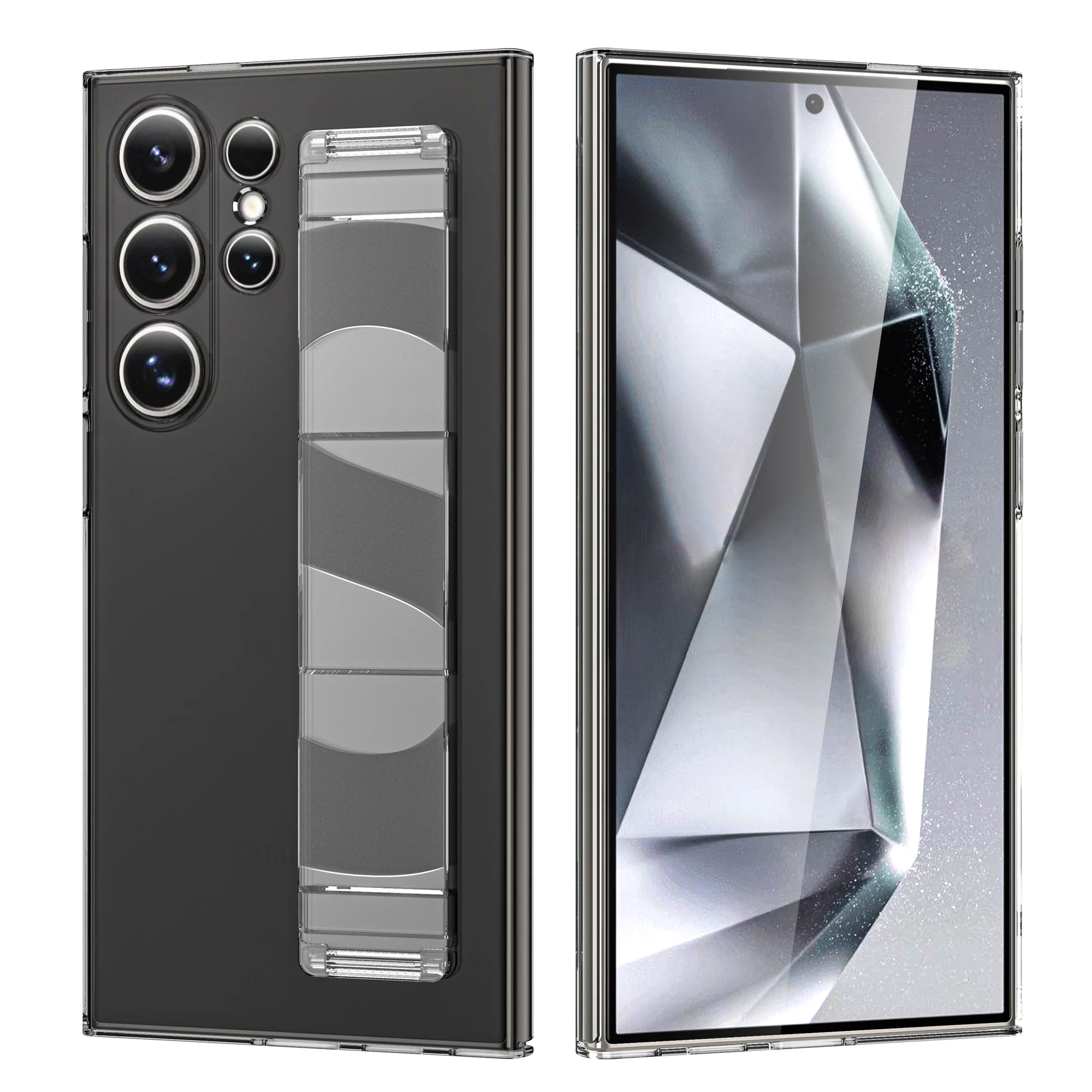 Matte Handyhülle mit Handschlaufe für Samsung S25