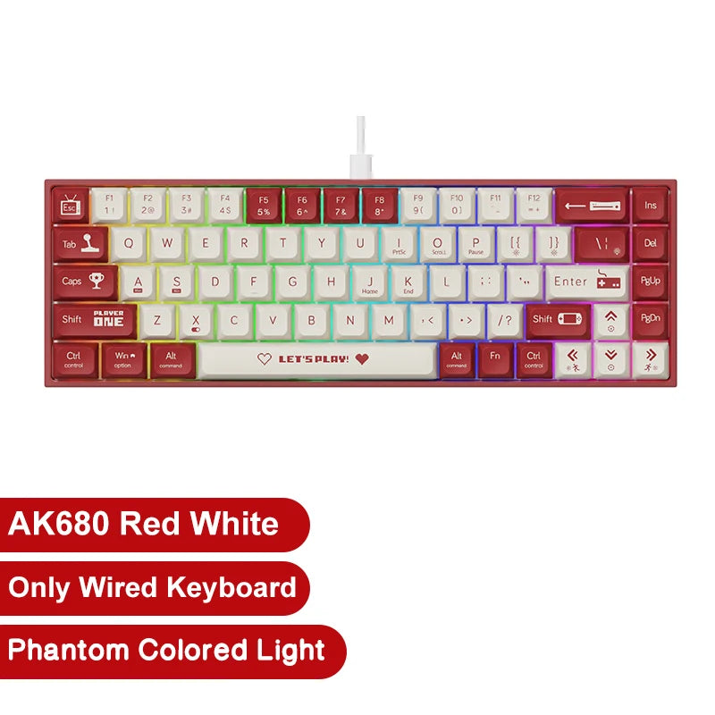 AJAZZ AK680 mechanical 68-key keyboard