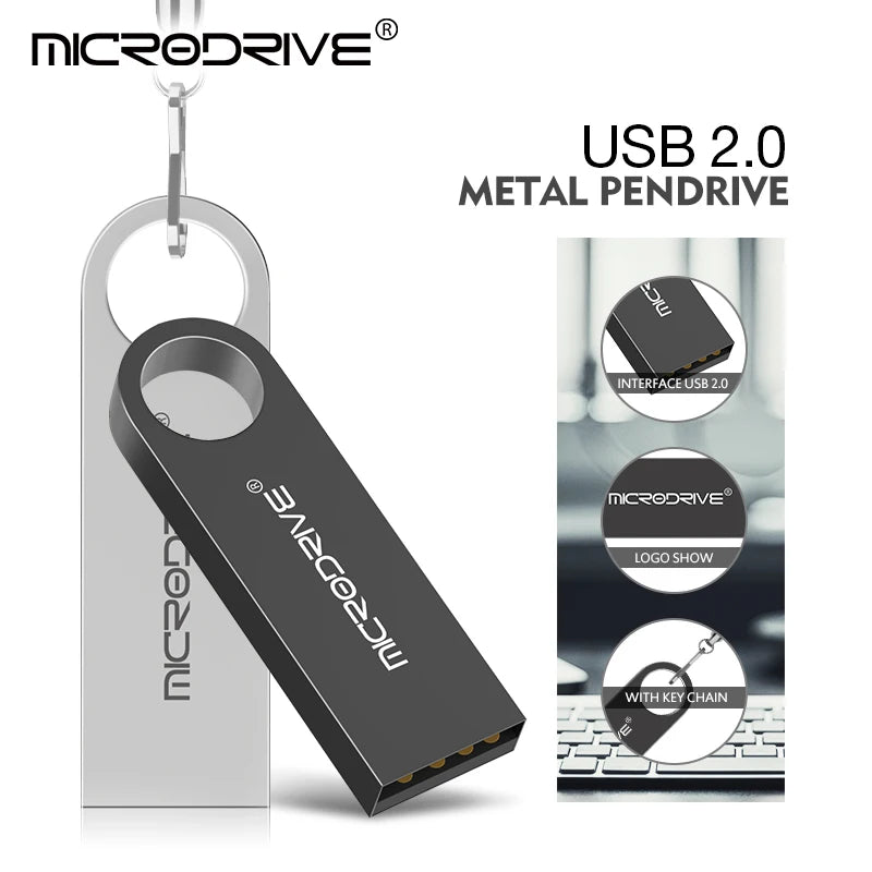 Metall USB 2.0 Flash Drive 128GB Speicherstick