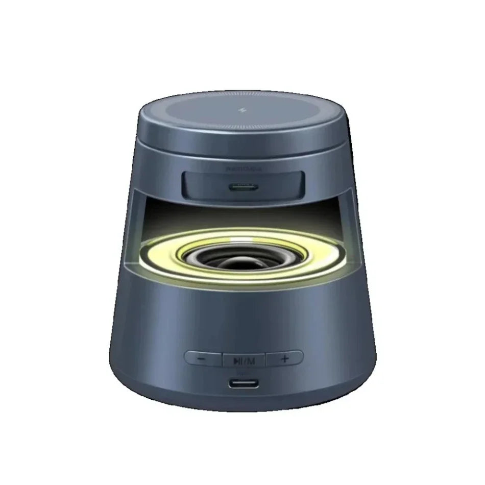 Magnetische 3-in-1 Ladestation mit LED und Lautsprecher