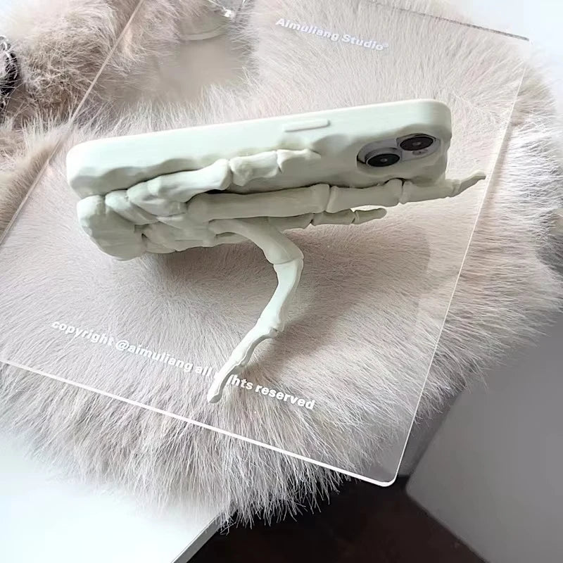 3D Schädel Silikonhülle für iPhone Halloween