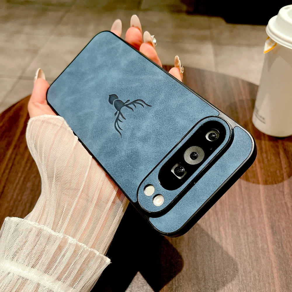 Retro Lederhülle für Google Pixel Serie