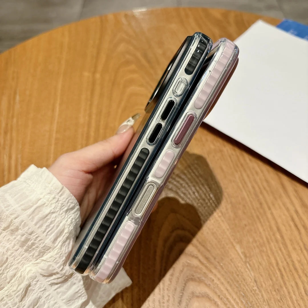 Luxuriöse Metall-Magnethülle für iPhone 17 Serie Matt