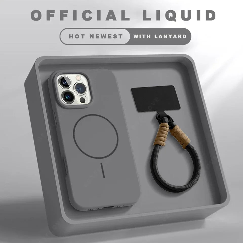 Magnetische iPhone Silikonhülle mit Band