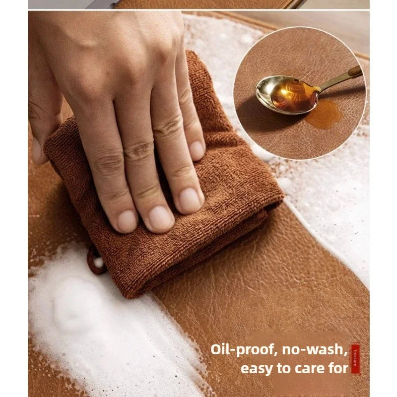 Retro XL Mauspad wasserfest PU Wildleder