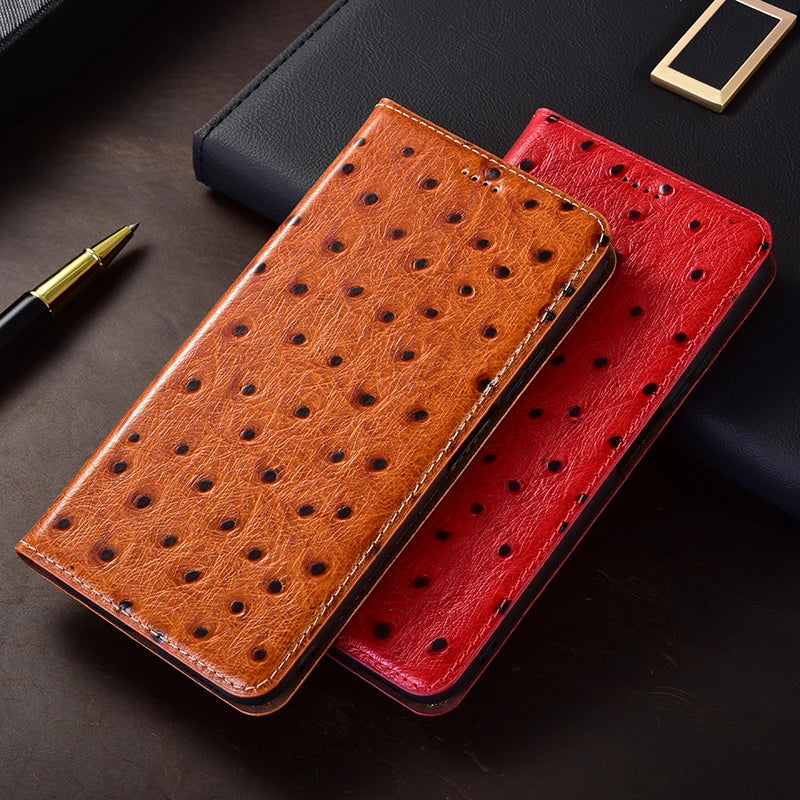 High-End Leder Flip Brieftasche für iPhone 17
