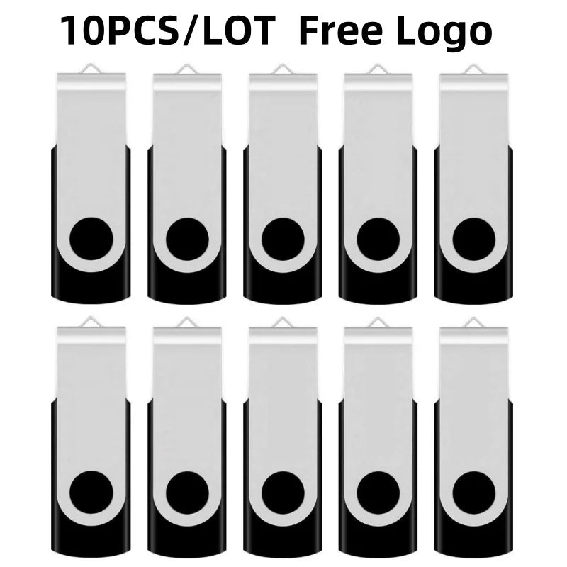 10 Stück USB 2.0 Stick 4–64GB mit Logo