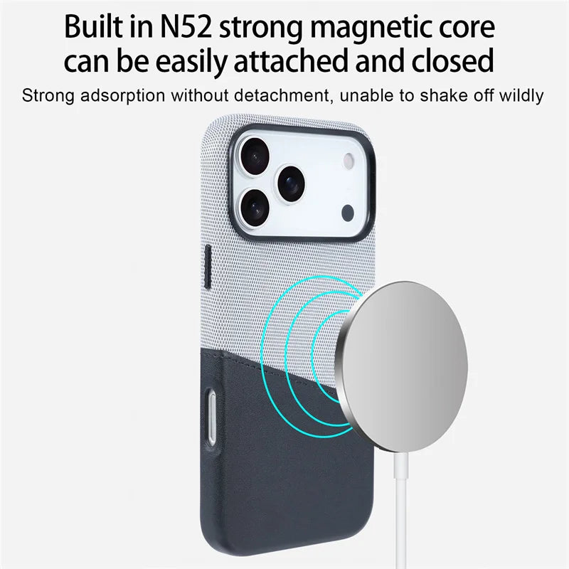 Kartenhalter MagSafe Ledertasche für iPhone 17 Pro Max