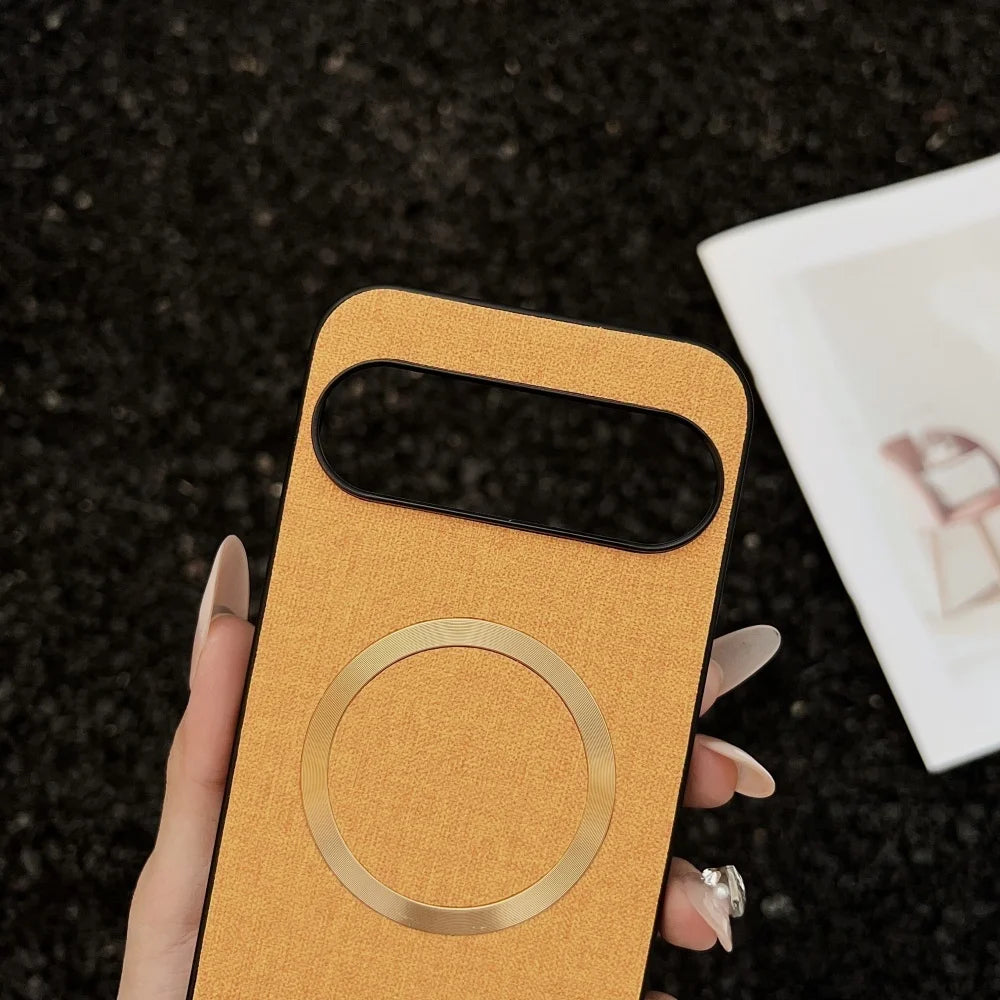 Luxuriöse Stoffhülle für Google Pixel 10 Magsafe