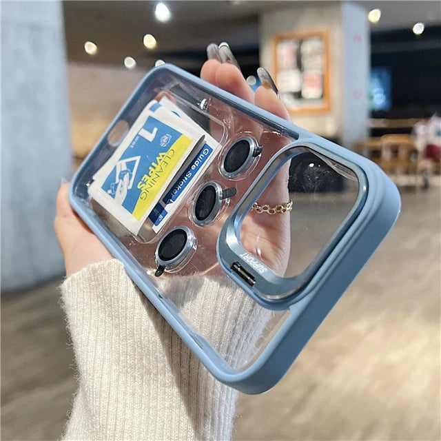 Für iPhone 17 Pro Max Luxus transparente Rahmenhülle