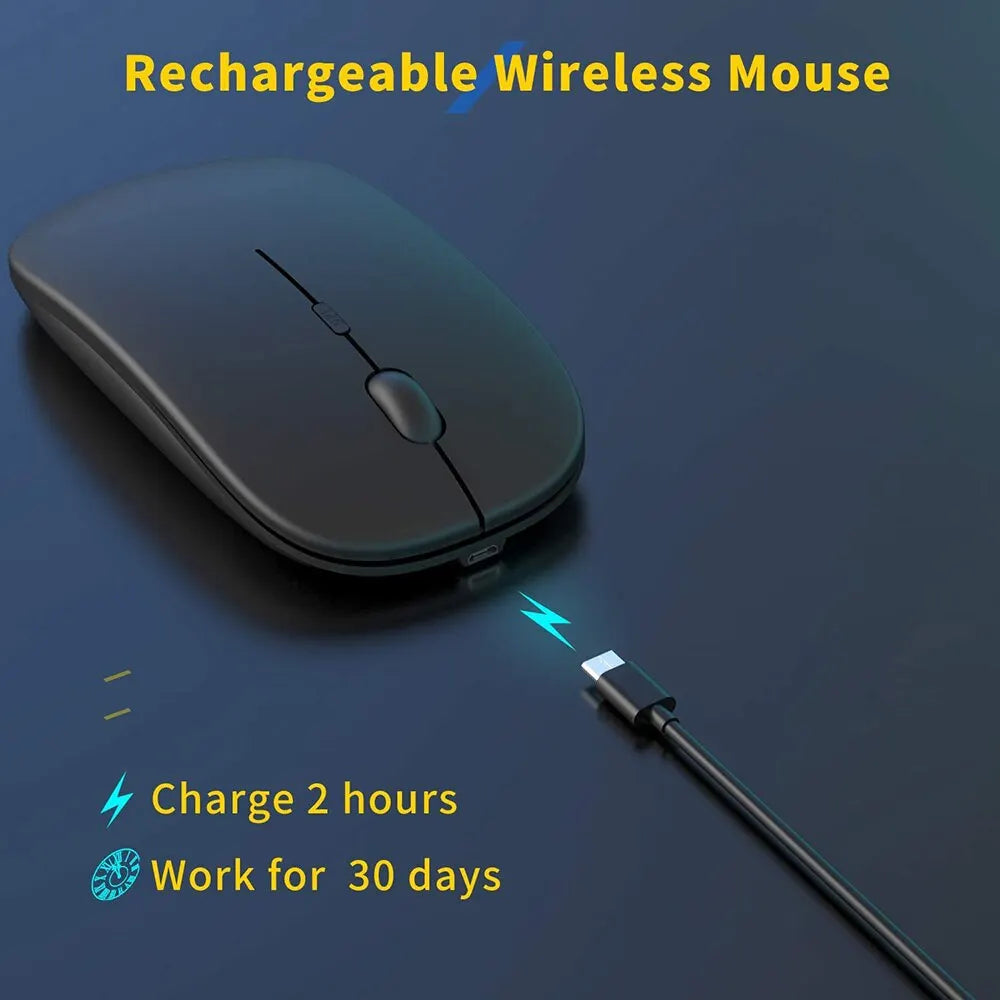 Ergonomische kabellose Gaming-Maus, leise, tragbar