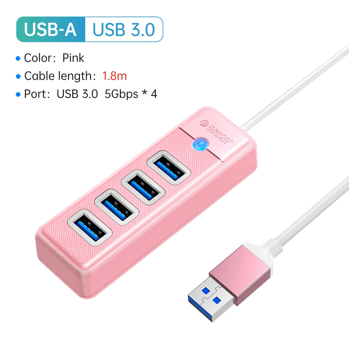 ORICO USB 3.0 HUB 4 Ports Mini OTG Adapter