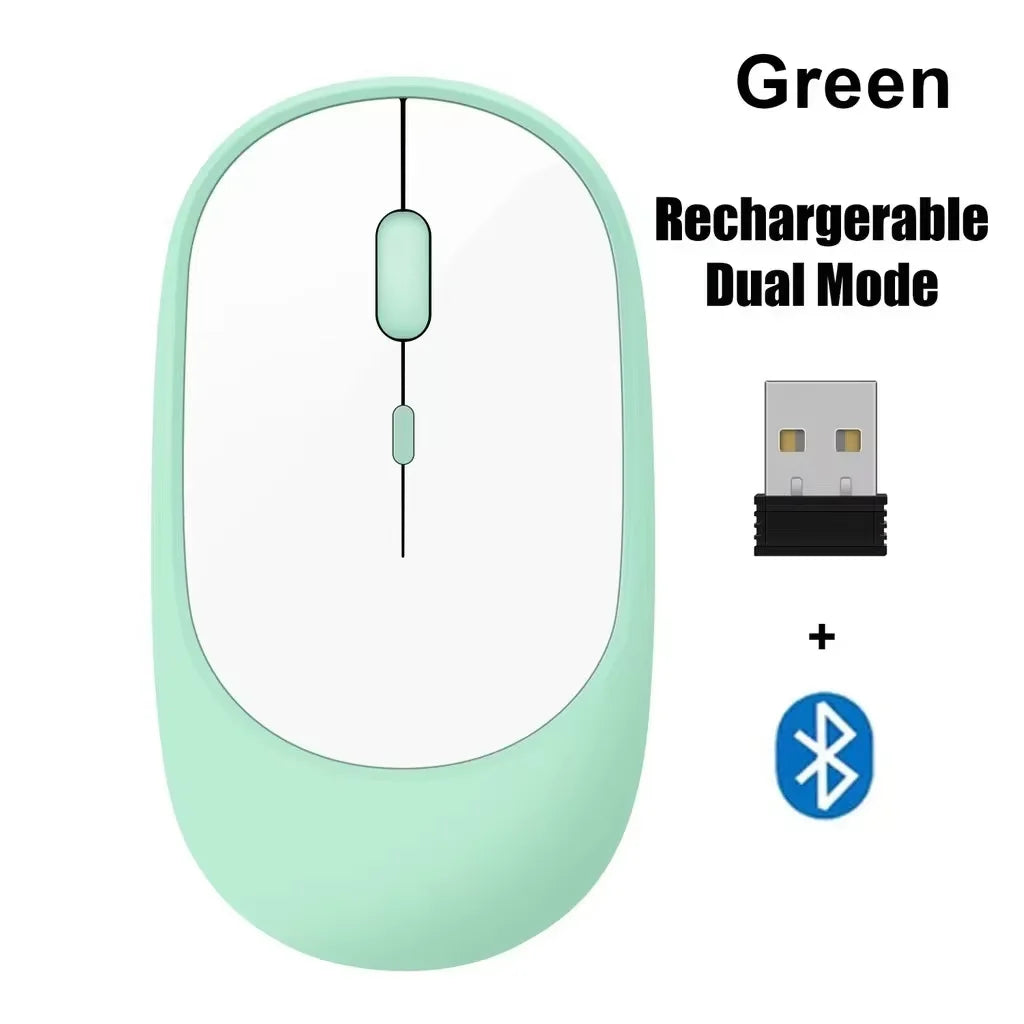 Kabellose Bluetooth 2,4G Maus Ergonomisch Leise