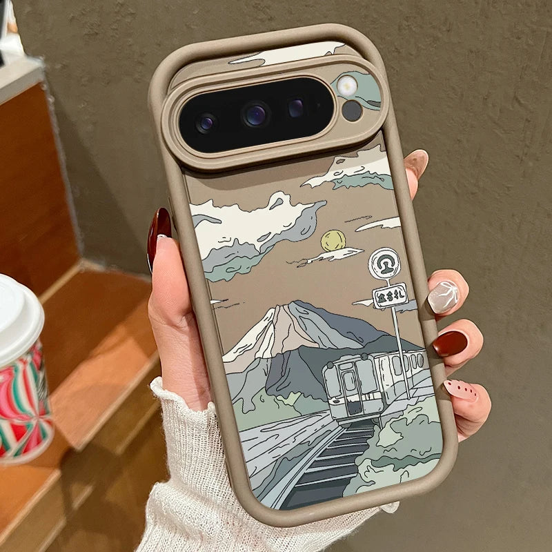 Einfarbige TPU-Hülle Pixel 8 7 Pro 9 XL