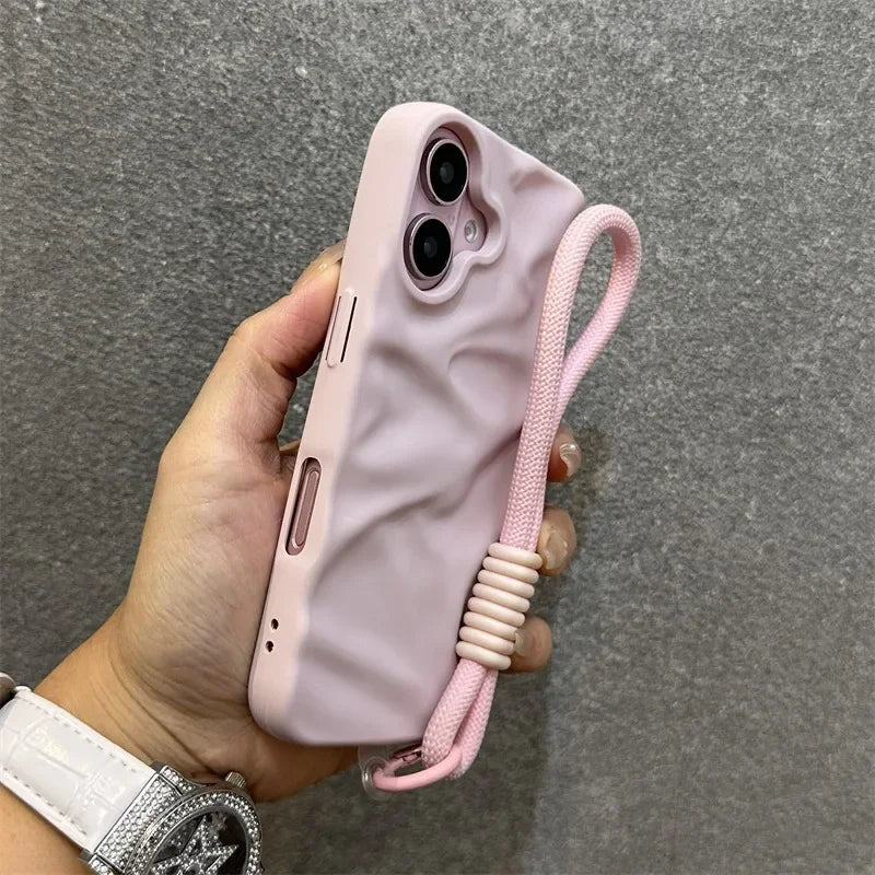 Stylish silicone lanyard case for iPhone 17 Pro