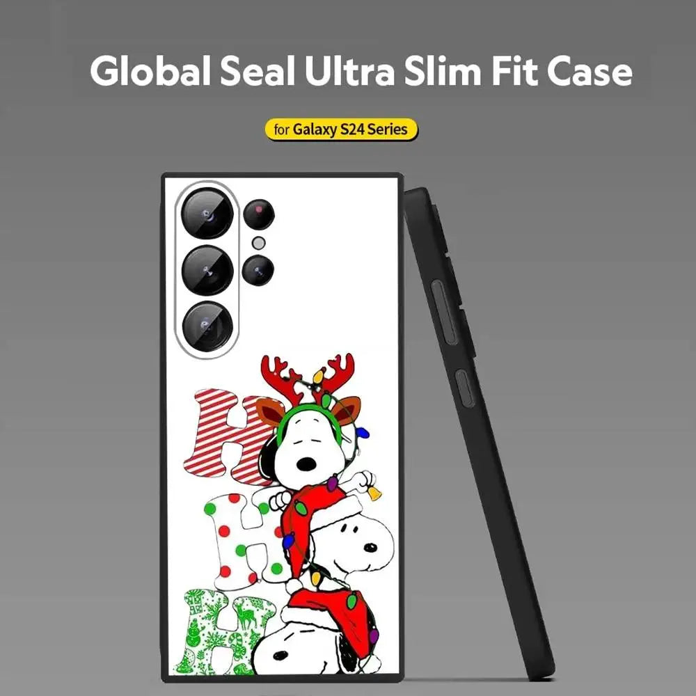 Cartoon Snoopy Weihnachts Handyhülle für Samsung S25