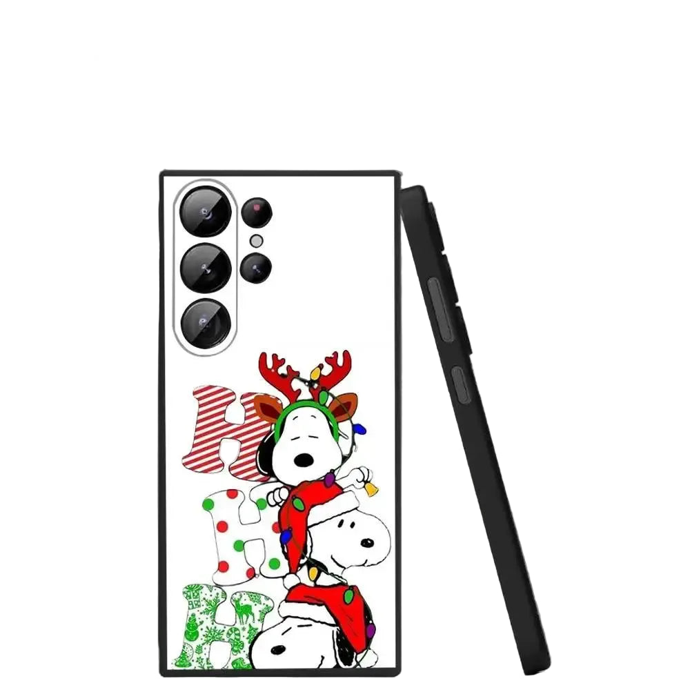 Cartoon Snoopy Christmas phone case for Samsung S25