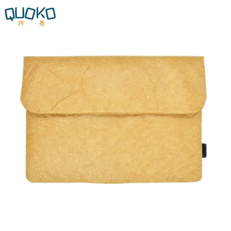 Vintage fiber paper laptop sleeve, 13-16 inch