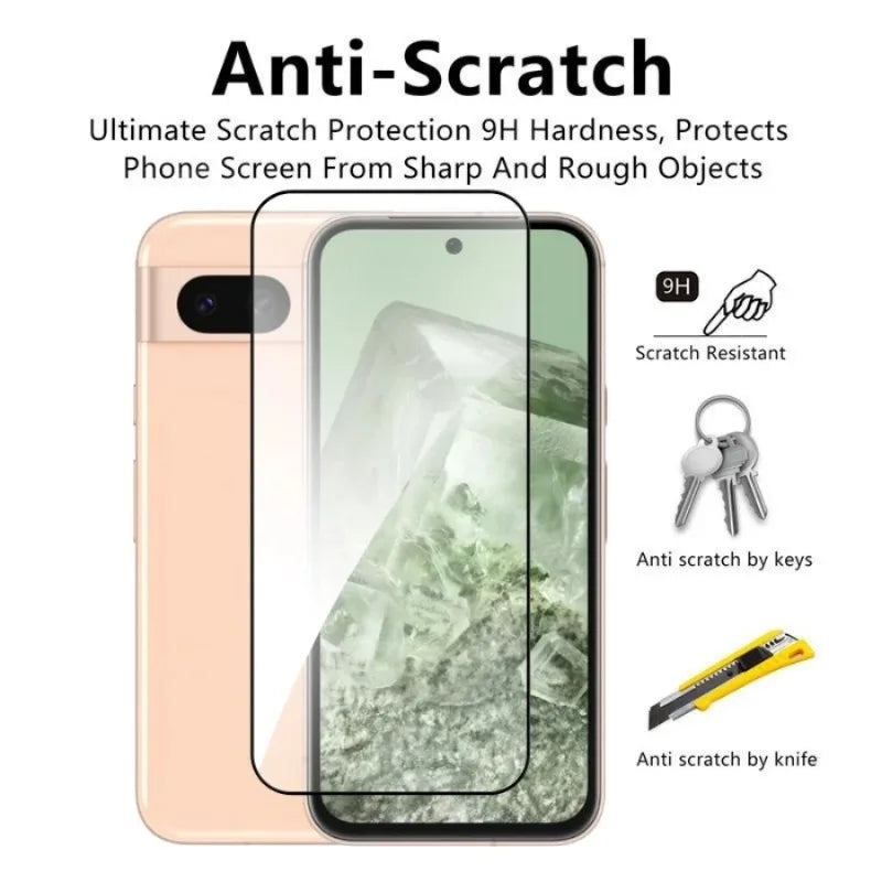 4in1 Hartglasfolie für Google Pixel 6–9 Pro XL