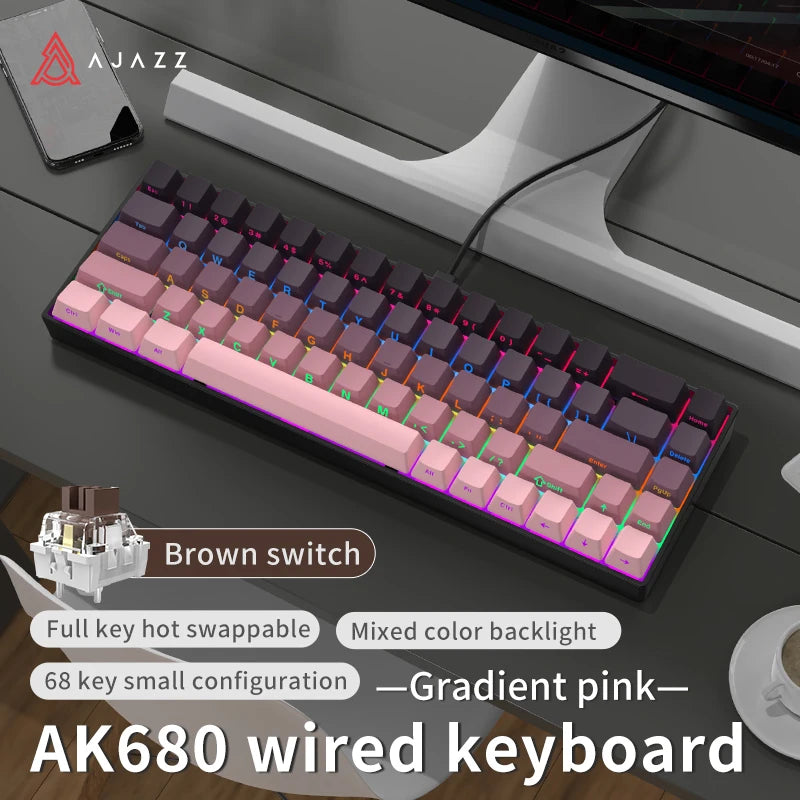 AJAZZ AK680 mechanical 68-key keyboard