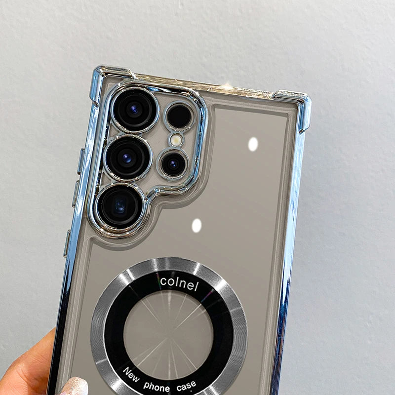 Samsung Luxus Magnet Hülle Clear