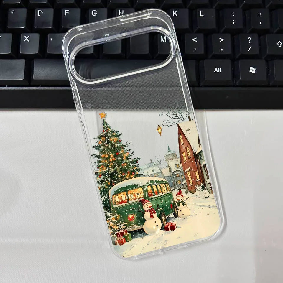 Winter TPU phone case with snowy landscape for Google Pixel