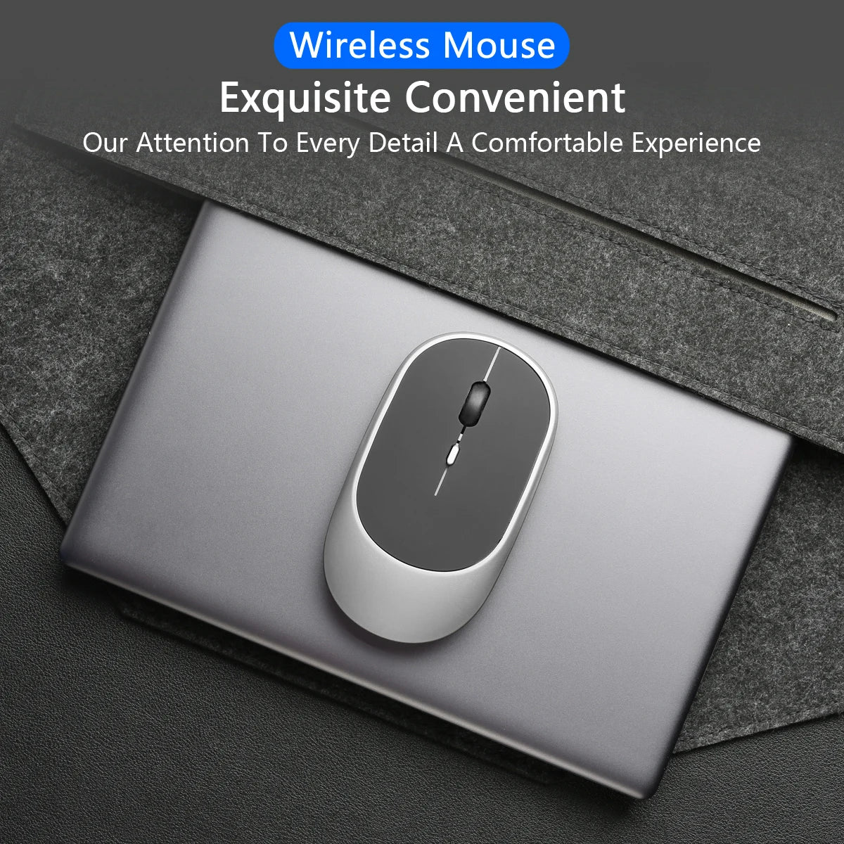 Kabellose Bluetooth 2,4G Maus Ergonomisch Leise