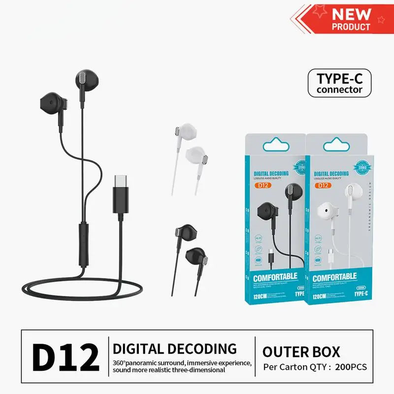 USB-C Kabelgebundene In-Ear-Kopfhörer