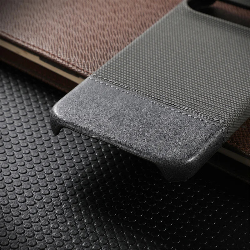 Matte linen leather case for Pixel