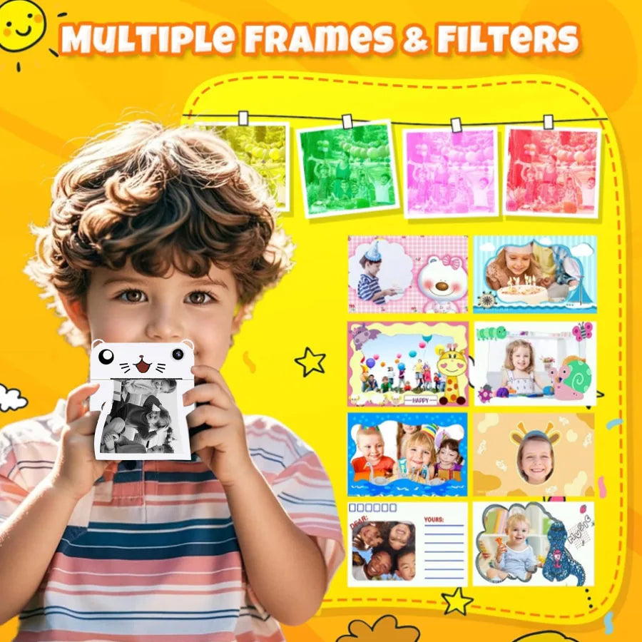 Kinder Digitalkamera Sofortdruck 1080P HD Mini