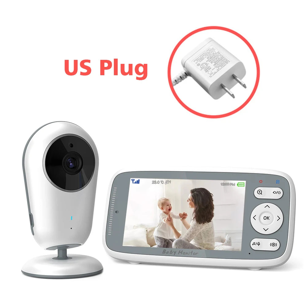 Video Babyphone 4" HD mit Zwei-Wege-Audio & Nachtsicht