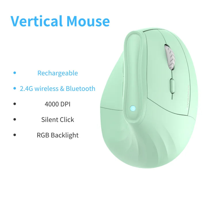 Vertikale ergonomische Bluetooth Maus mit 4000 DPI