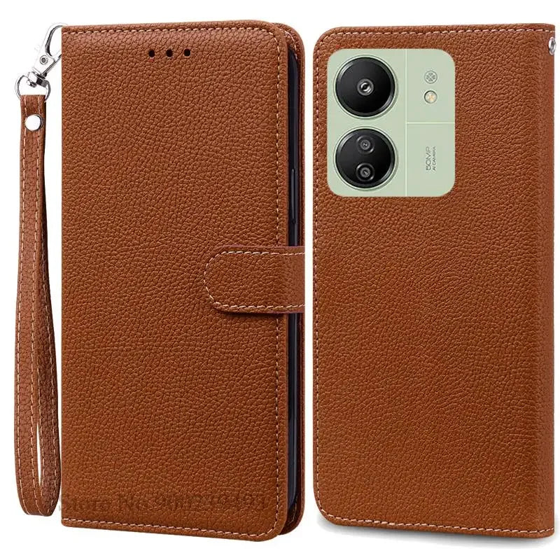 Leder Klapphülle für Redmi 13C