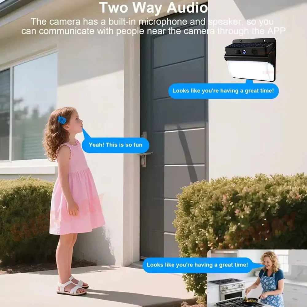 2K Solarkamera mit WLAN, Akku & Farb-Nachtsicht