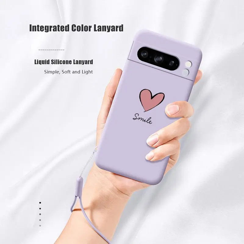 Pixel Hülle mit Love-Armband Silikon