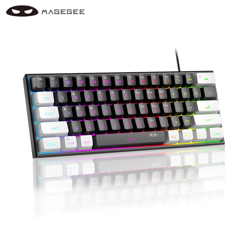 MageGee TS91 60 % Mini RGB Gaming-Tastatur