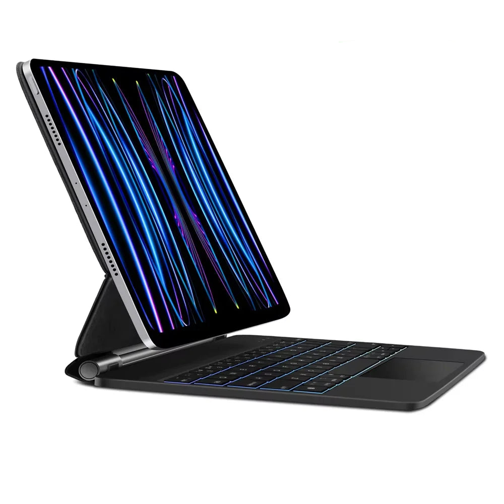 Étui pour iPad avec clavier magique GOOJODOQ