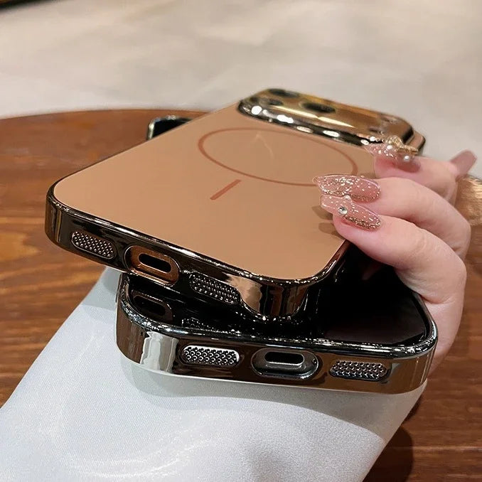 Magnetische Matte Magsafe Hülle mit Kamera Schutz