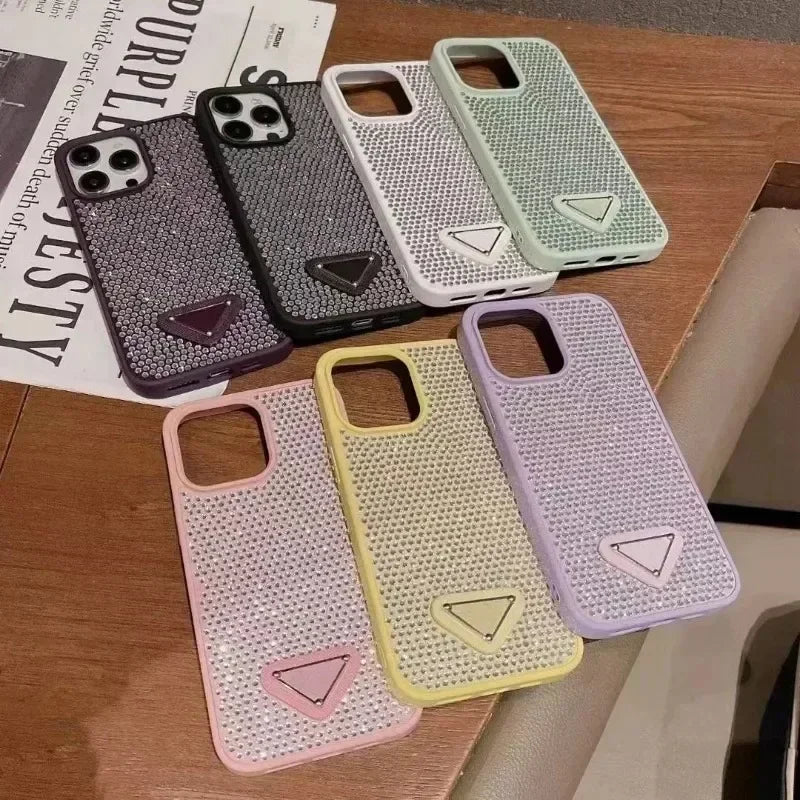 Luxus Zirkon Makronen Handyhülle für iPhone 16–11