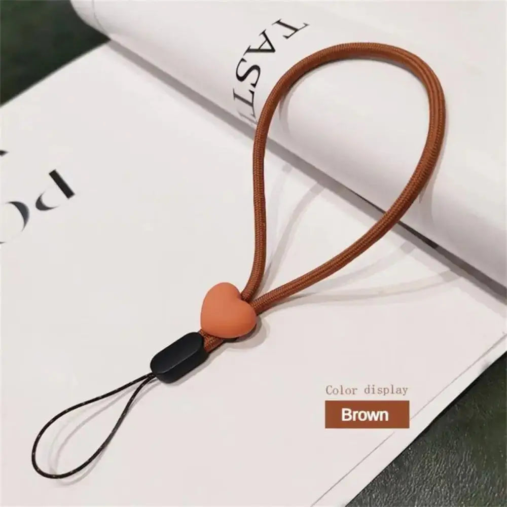 Verstellbarer Handy Lanyard mit Herz – Kurz & Bunt