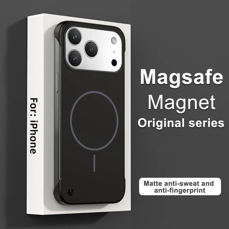 Rahmenlose magnetische Hülle für iPhone 17 Magsafe