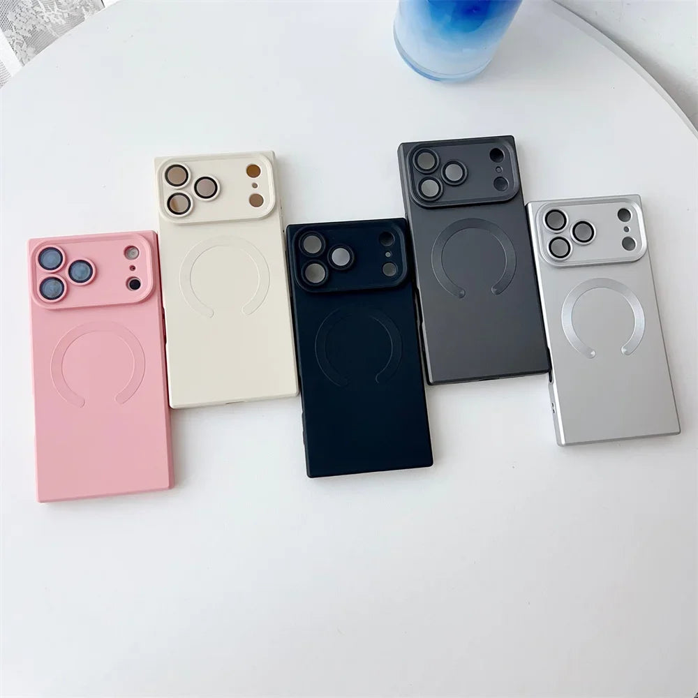 Quadratische MagSafe Hülle Silikon iPhone 17 Pro Max