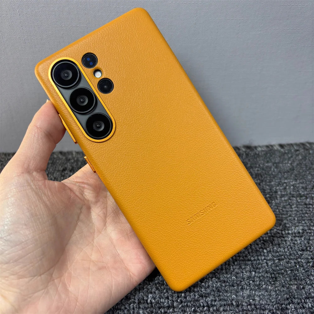 Lederhülle für Samsung S25 Ultra Magnetisch Qi